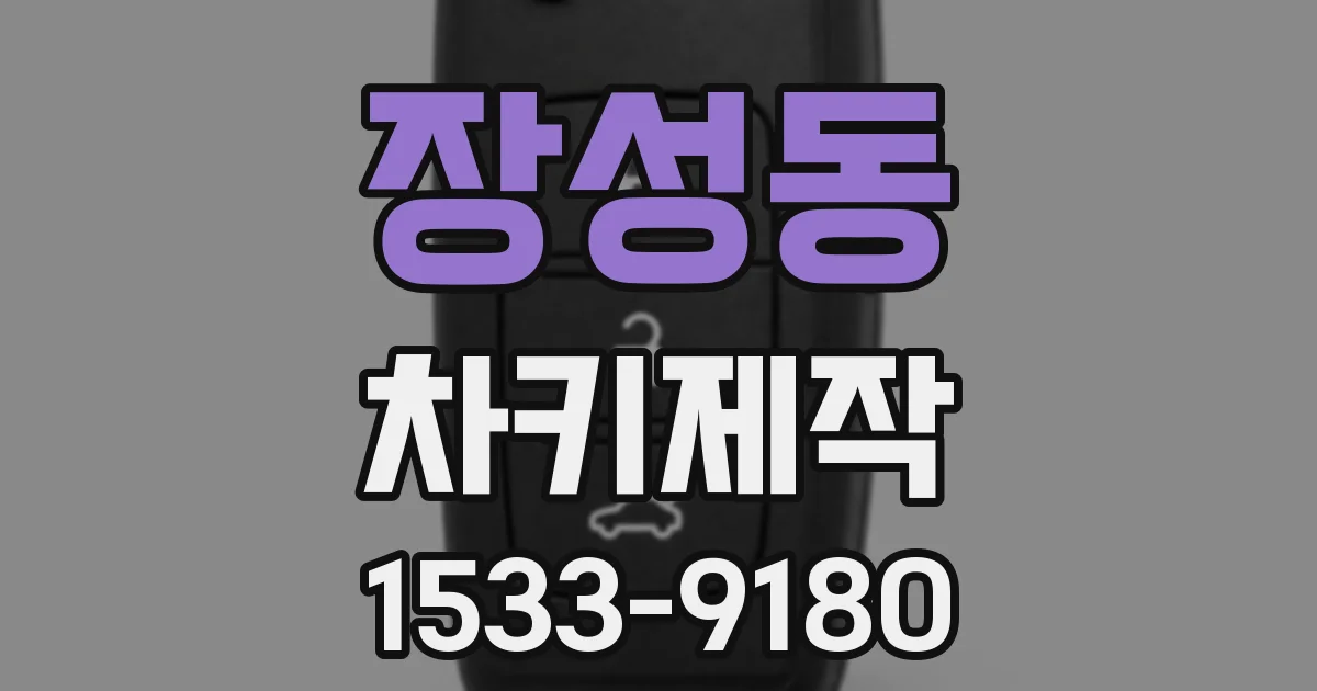 장성동 차키제작