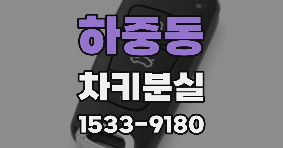 하중동 차키분실