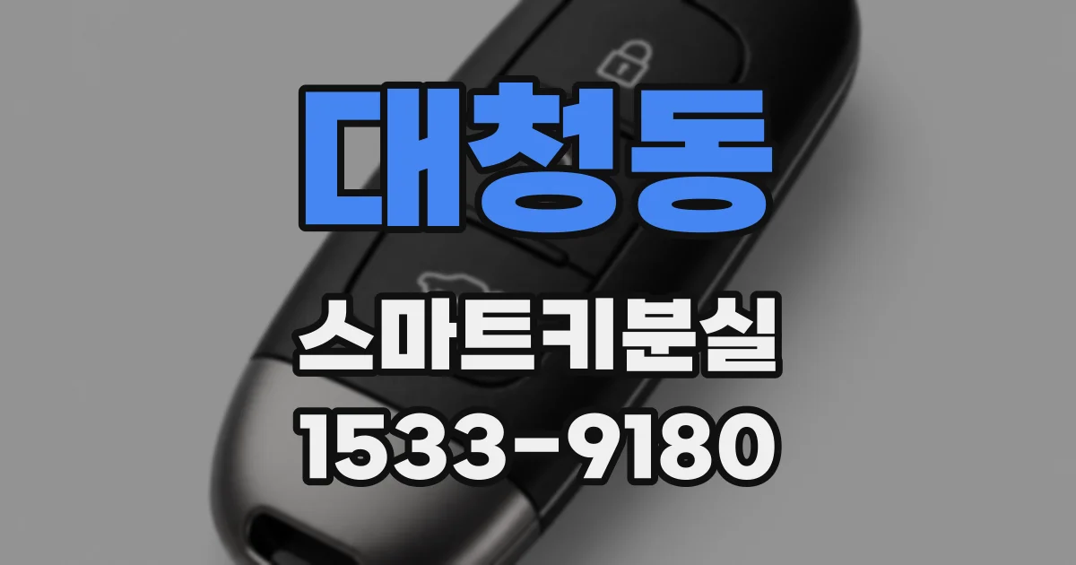 대청동 스마트키분실