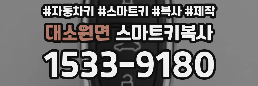 대소원면 스마트키복사