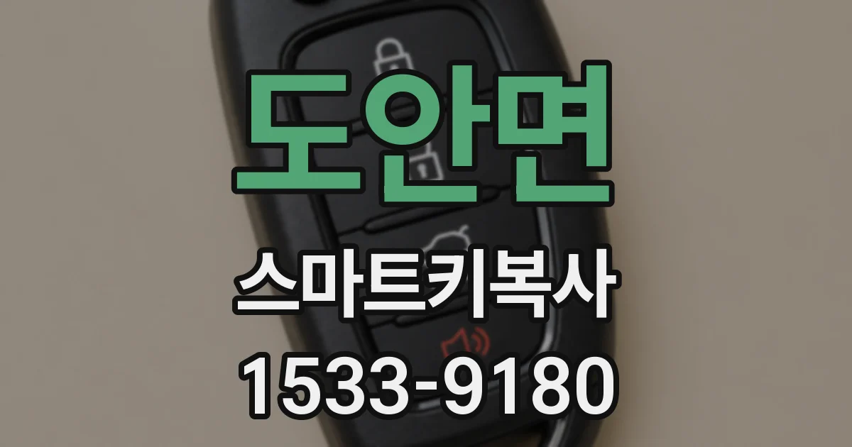 도안면 스마트키복사