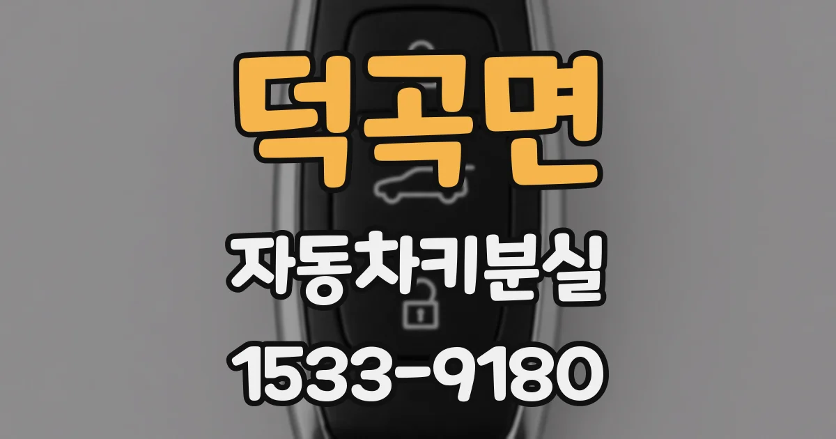 덕곡면 자동차키분실