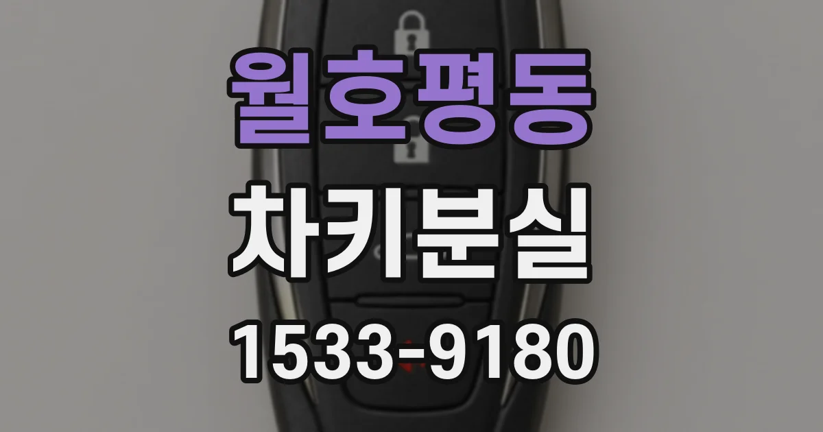 월호평동 차키분실