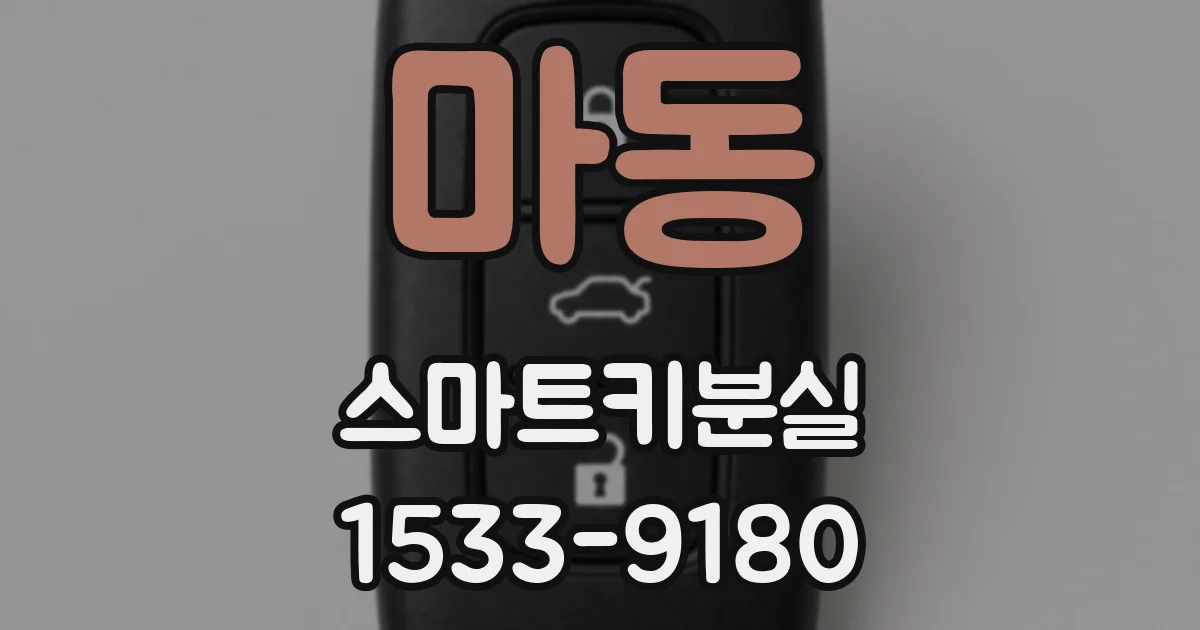 마동 스마트키분실