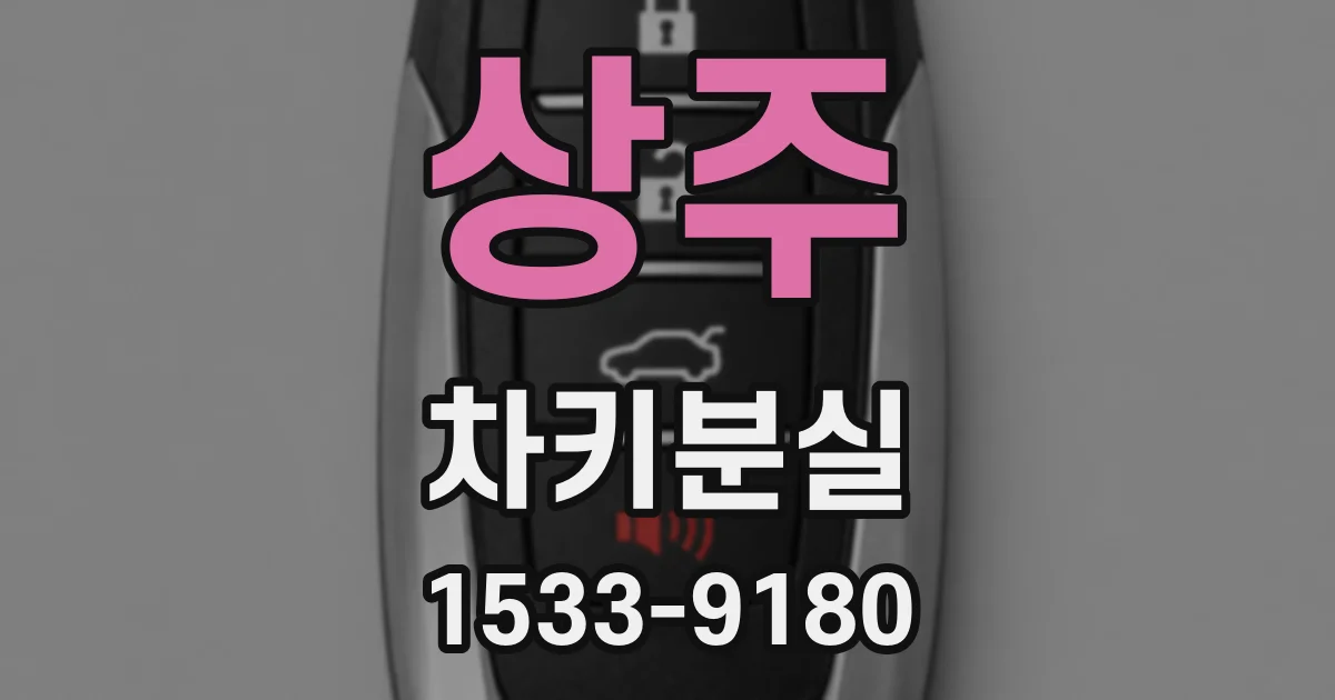 상주 차키분실