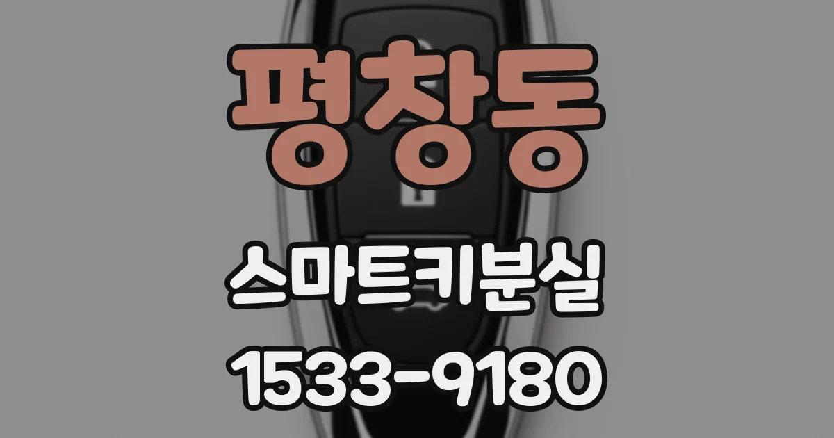 평창동 스마트키분실