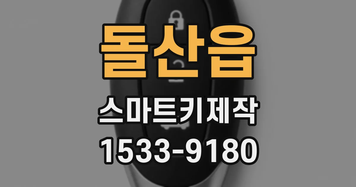 돌산읍 스마트키제작