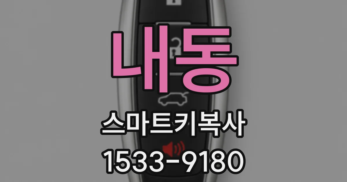 내동 스마트키복사