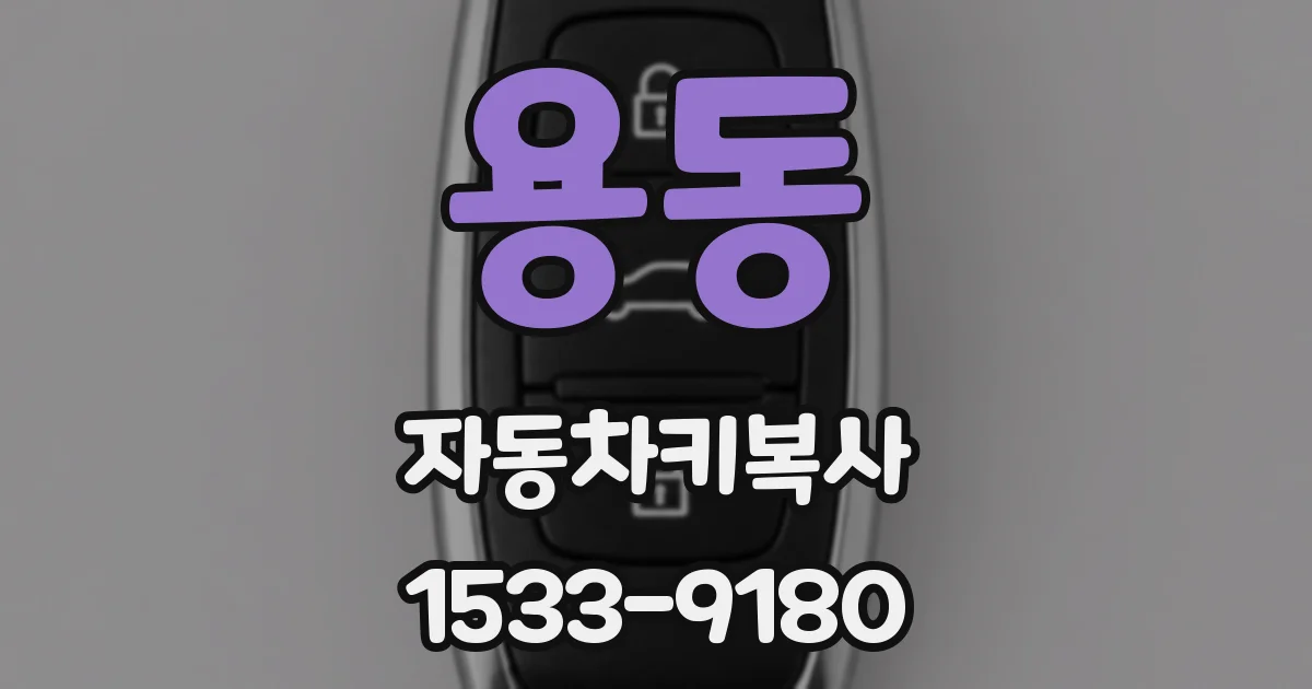 용동 자동차키복사