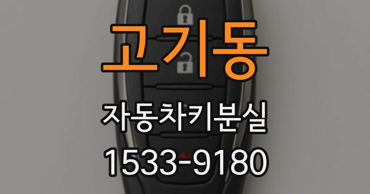 고기동 자동차키분실