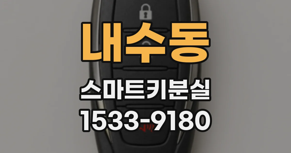 내수동 스마트키분실