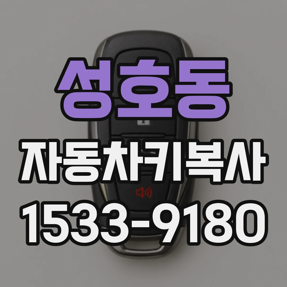 성호동 자동차키복사