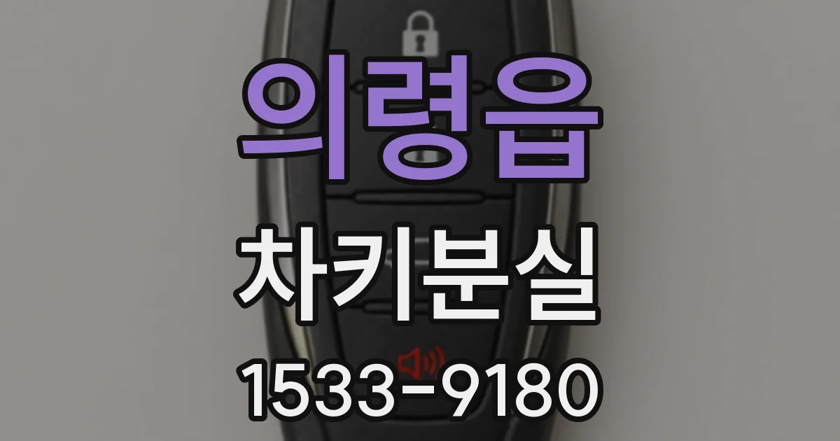 의령읍 차키분실