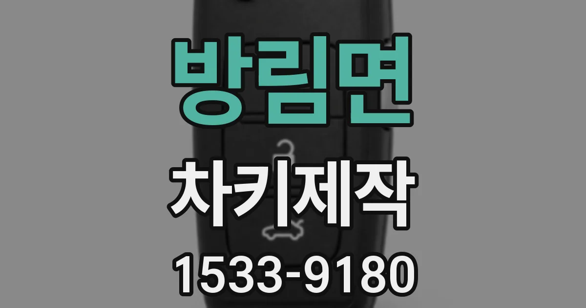방림면 차키제작