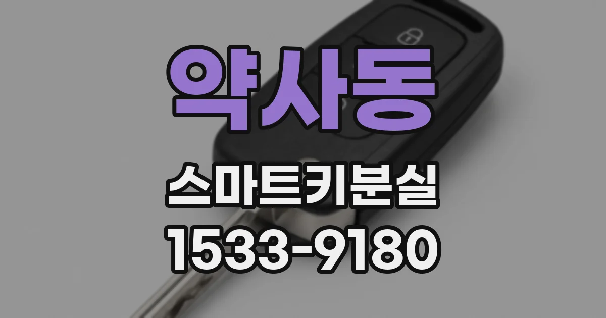 약사동 스마트키분실