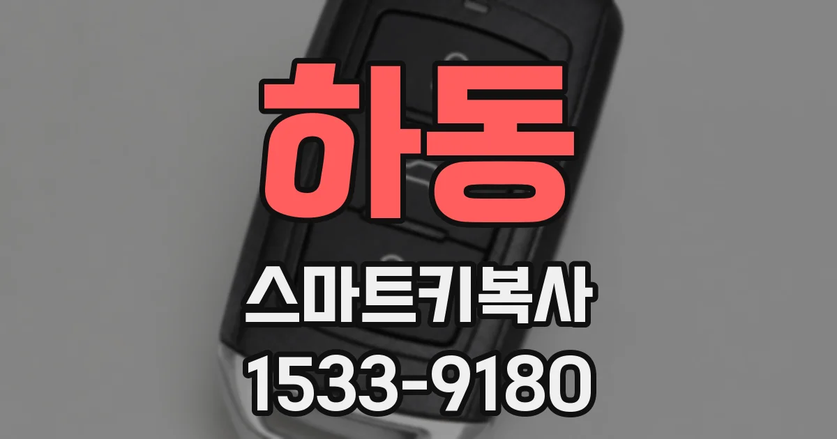 하동 스마트키복사