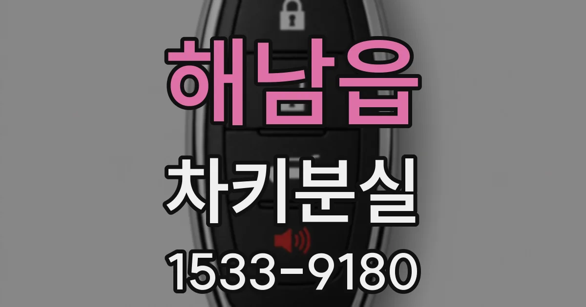 해남읍 차키분실