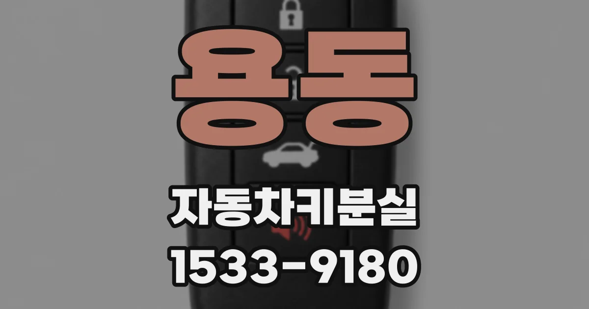 용동 자동차키분실
