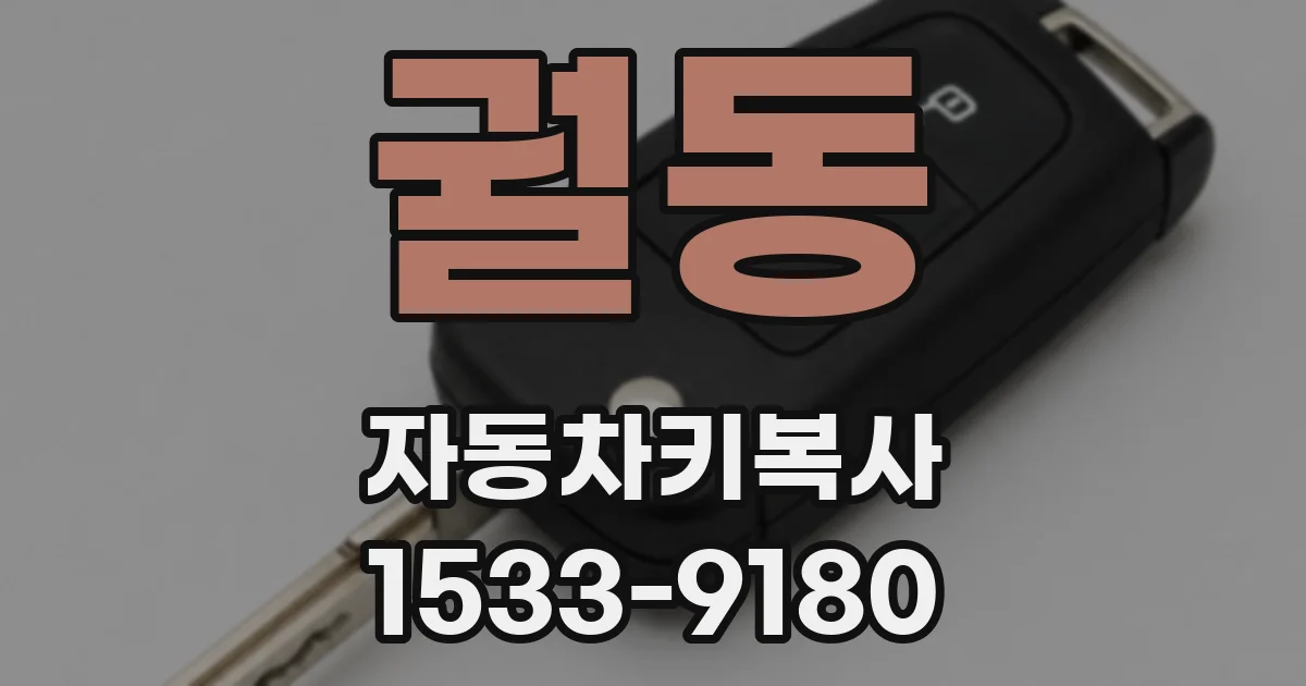 궐동 자동차키복사