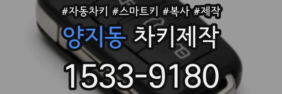 양지동 차키제작
