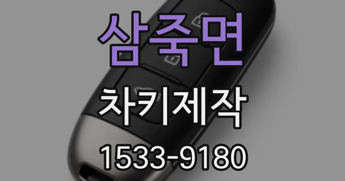 삼죽면 차키제작