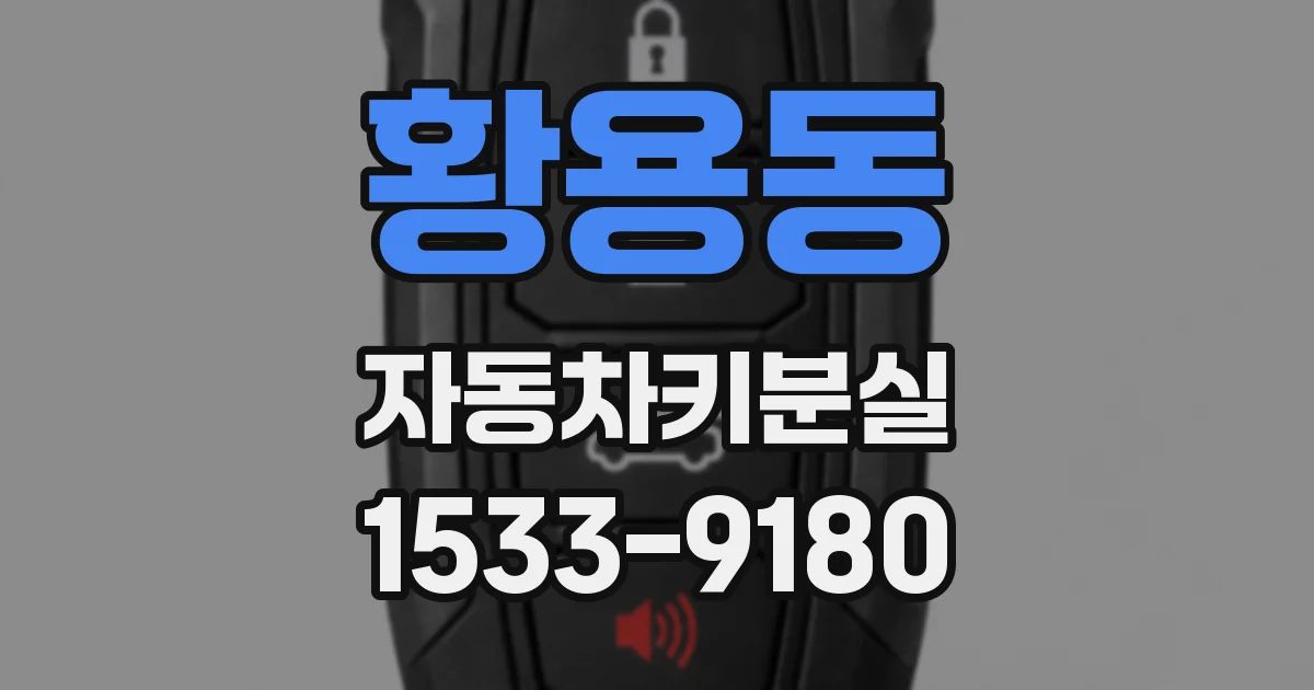 황용동 자동차키분실