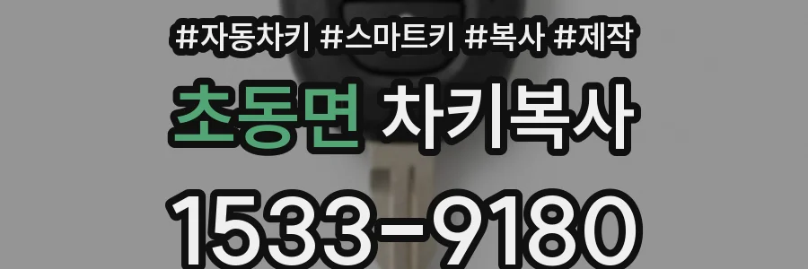 초동면 차키복사