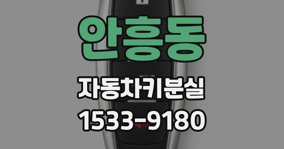 안흥동 자동차키분실