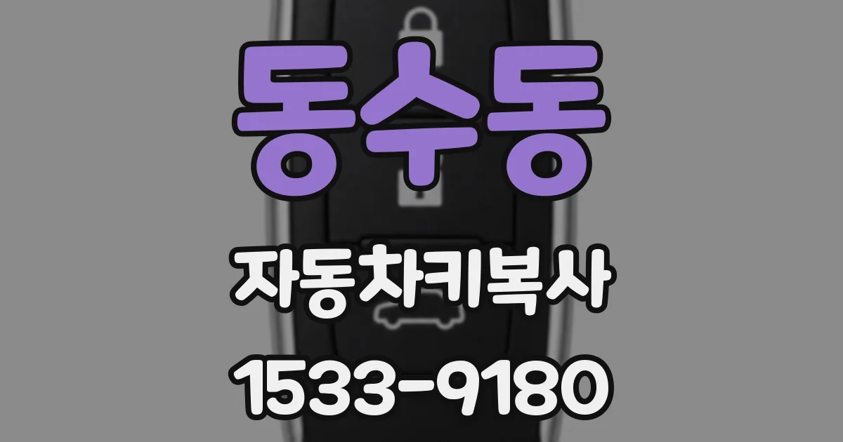 동수동 자동차키복사