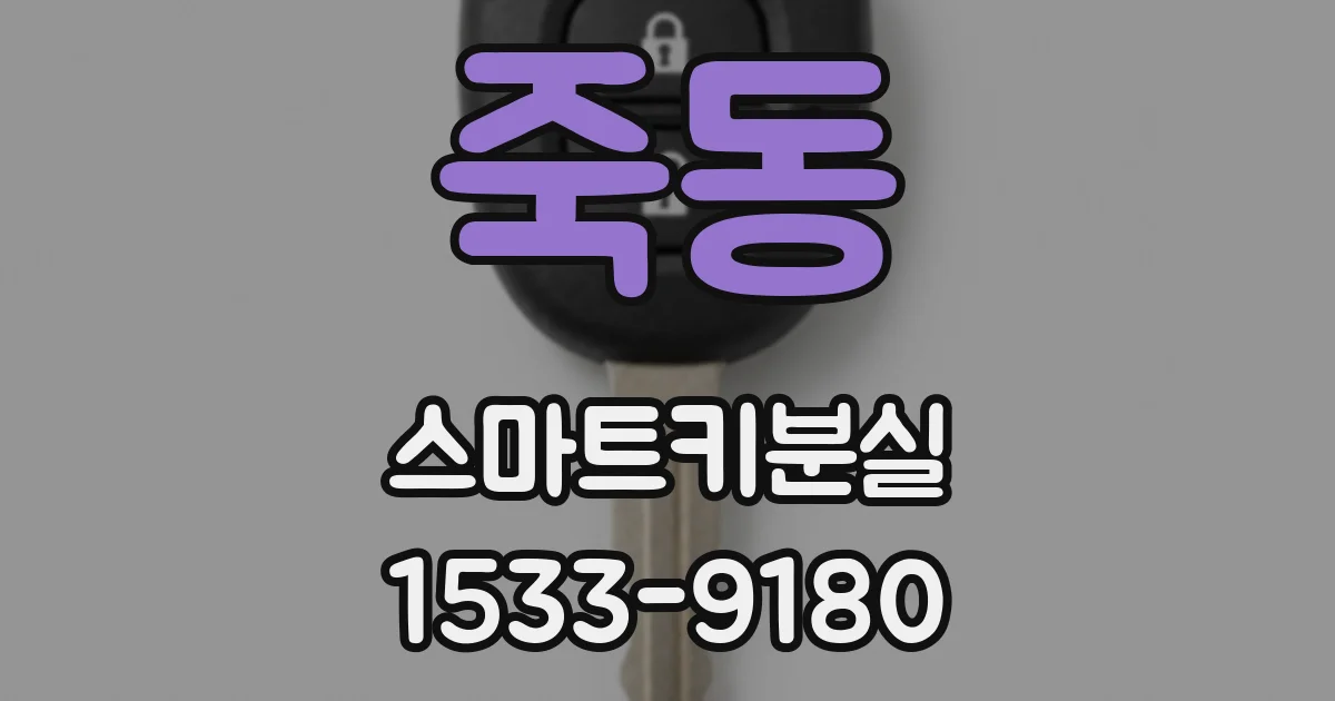 죽동 스마트키분실