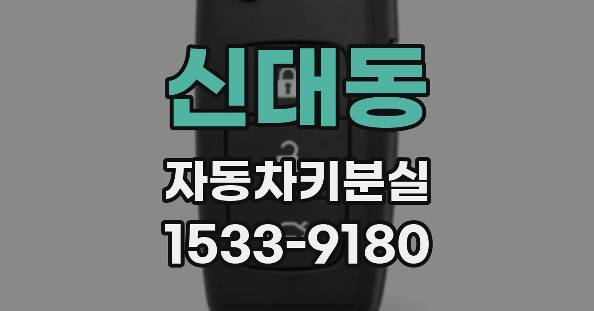 신대동 자동차키분실