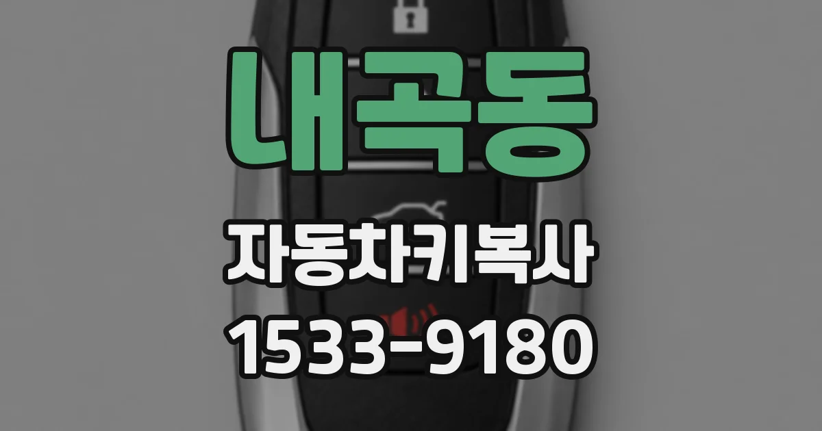내곡동 자동차키복사