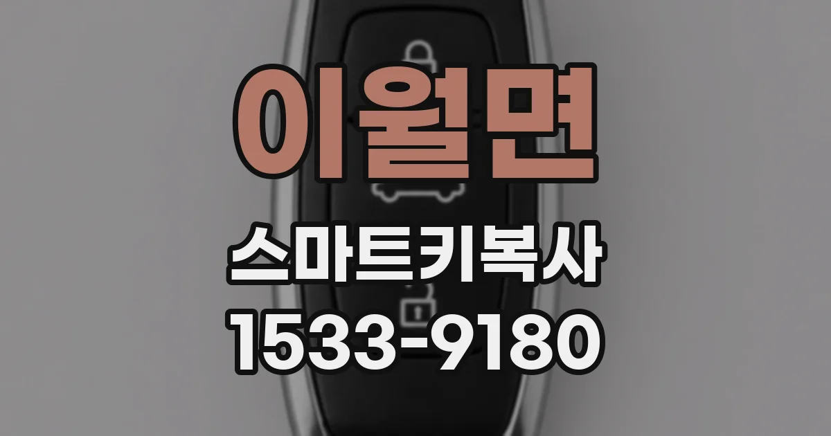 이월면 스마트키복사