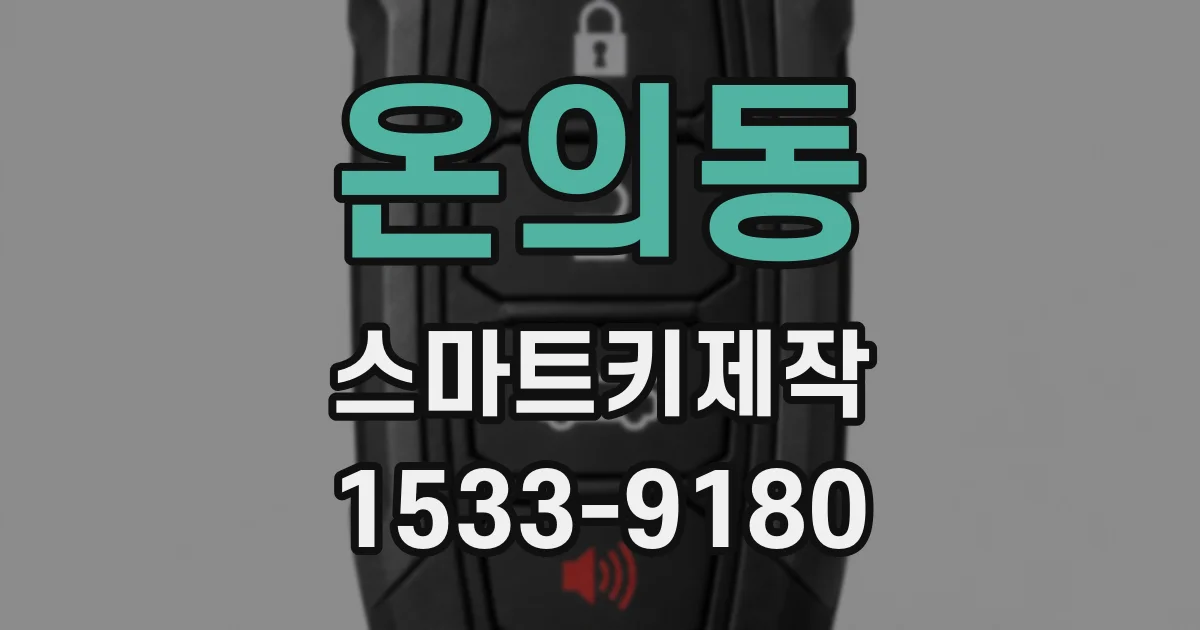 온의동 스마트키제작