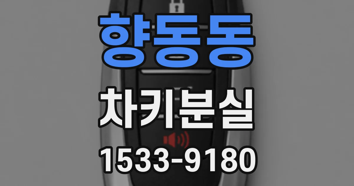 향동동 차키분실