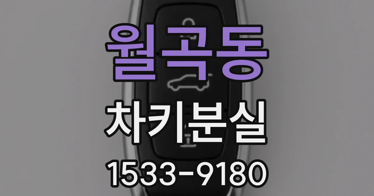 월곡동 차키분실