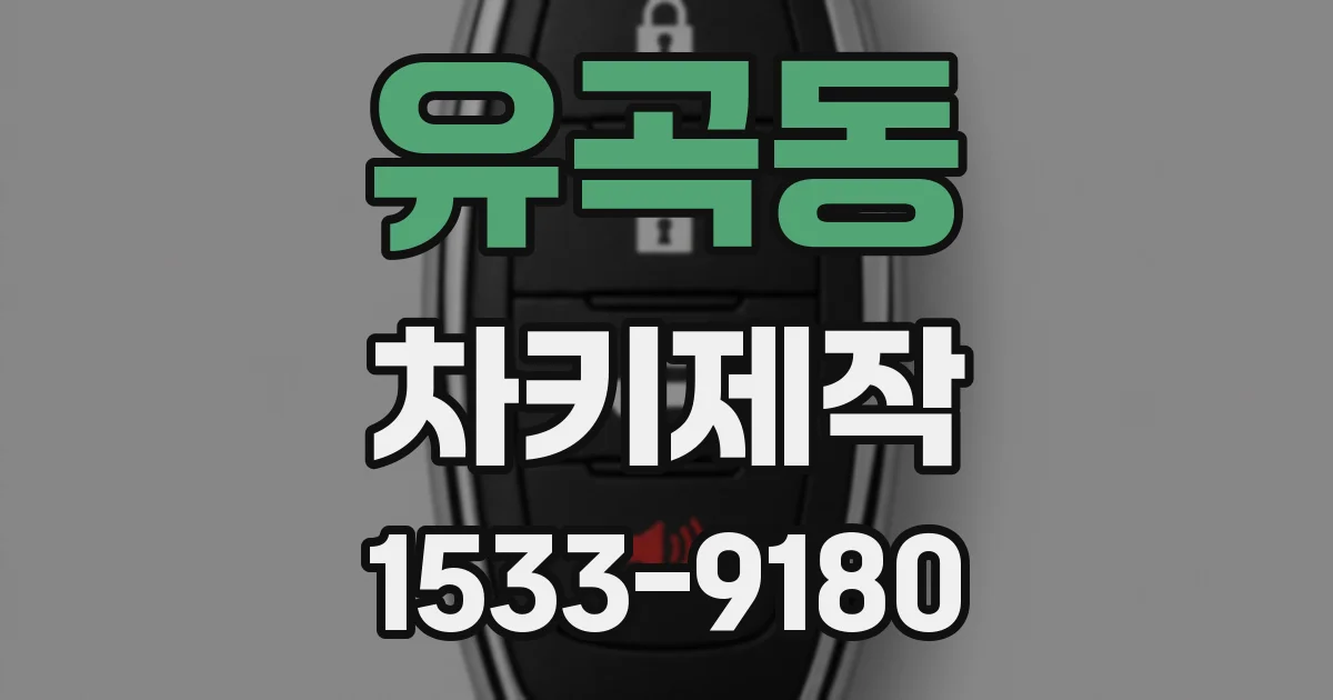 유곡동 차키제작