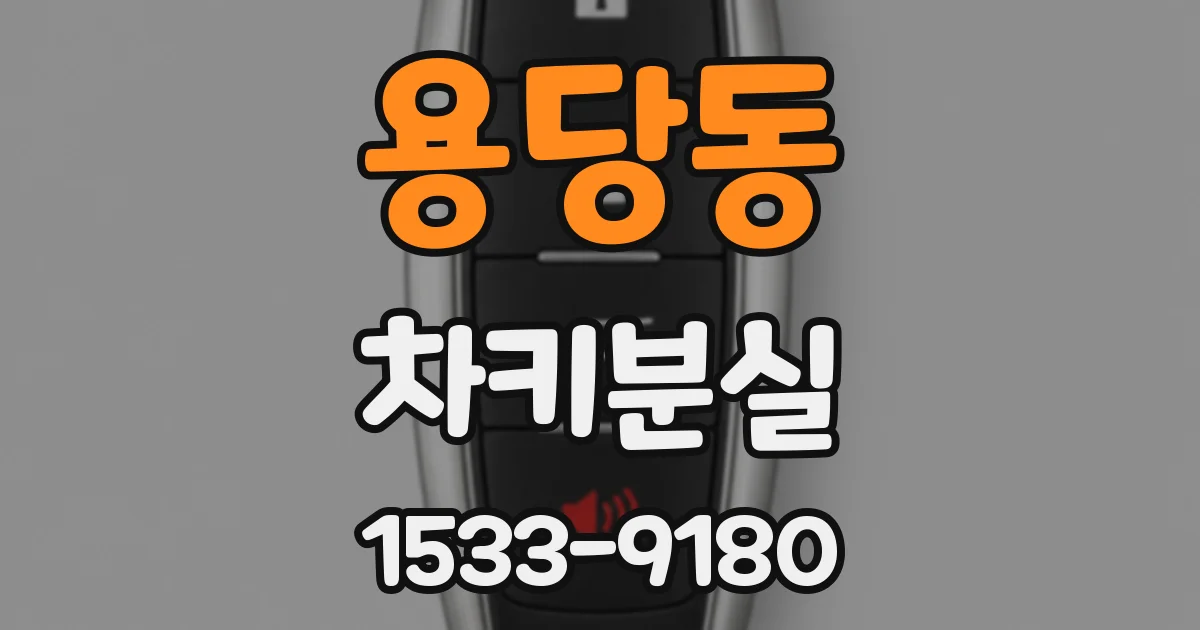 용당동 차키분실