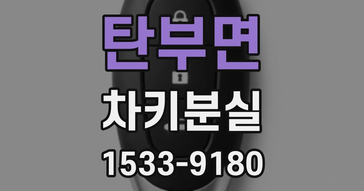 탄부면 차키분실