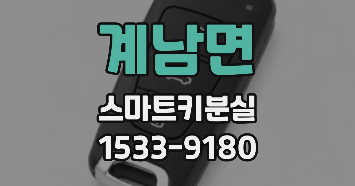 계남면 스마트키분실