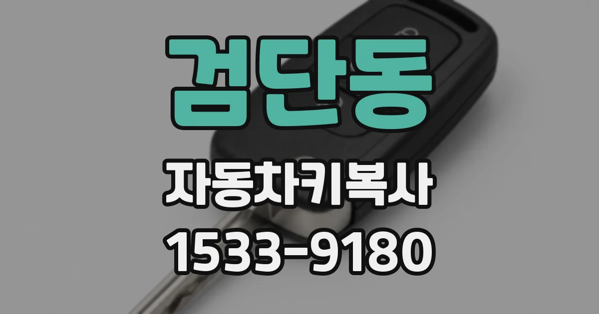 검단동 자동차키복사