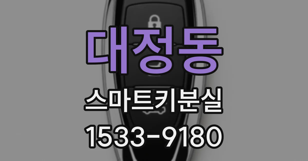 대정동 스마트키분실