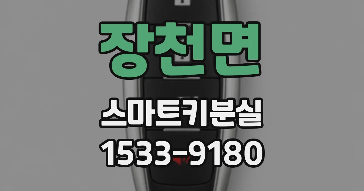 장천면 스마트키분실