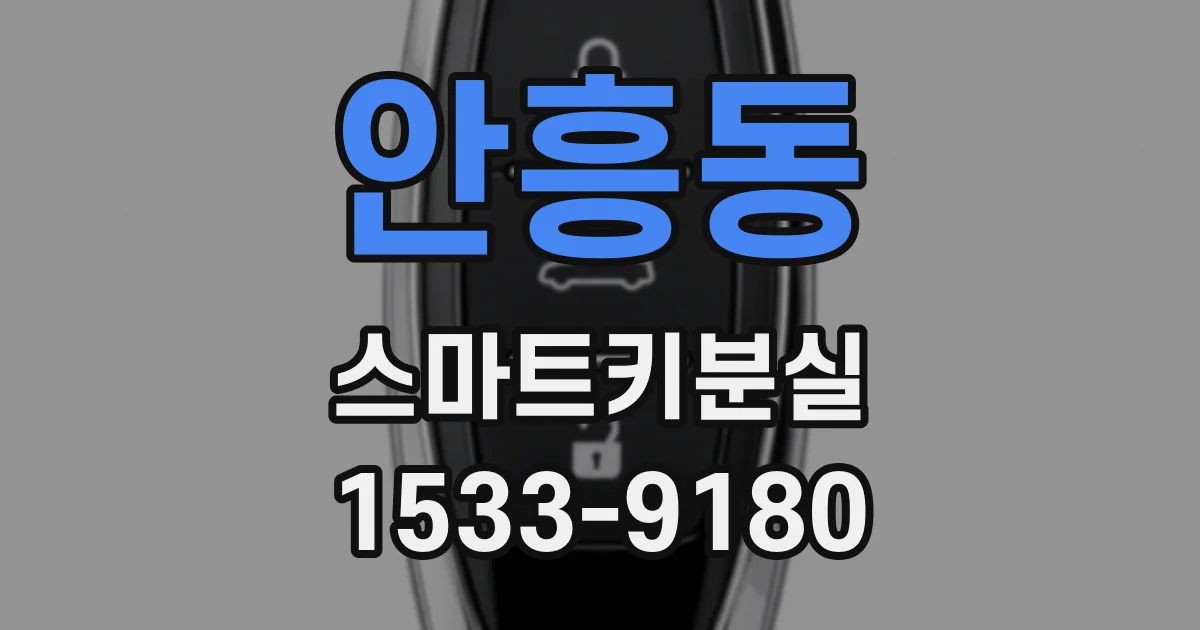 안흥동 스마트키분실