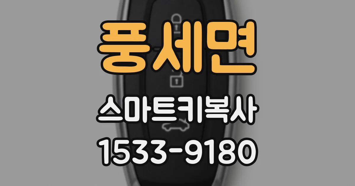 풍세면 스마트키복사