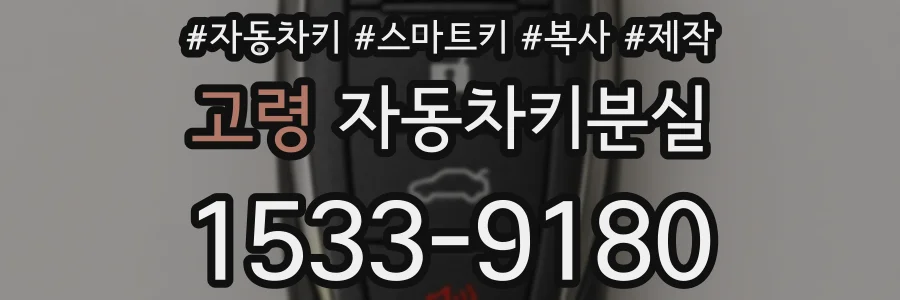 고령 자동차키분실