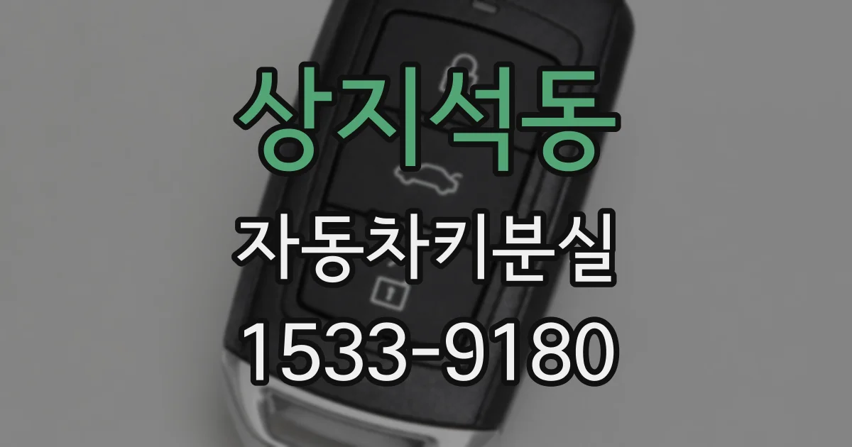 상지석동 자동차키분실