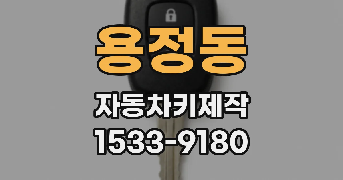 용정동 자동차키제작