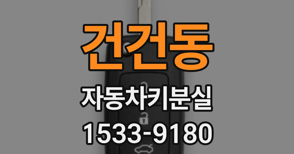 건건동 자동차키분실