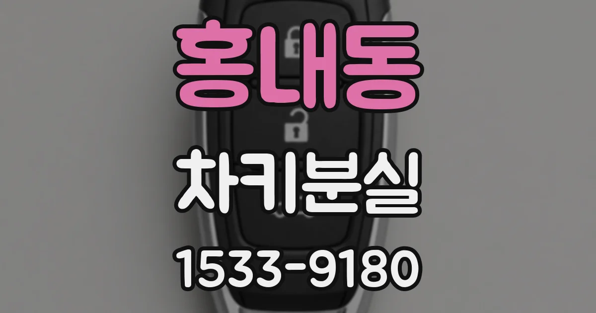 홍내동 차키분실